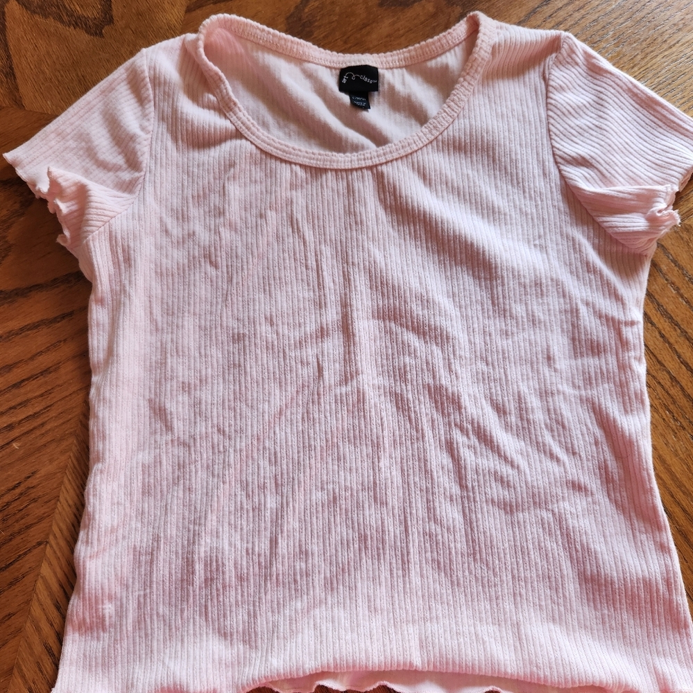 Art Class pink girls size large short sleeve shirt